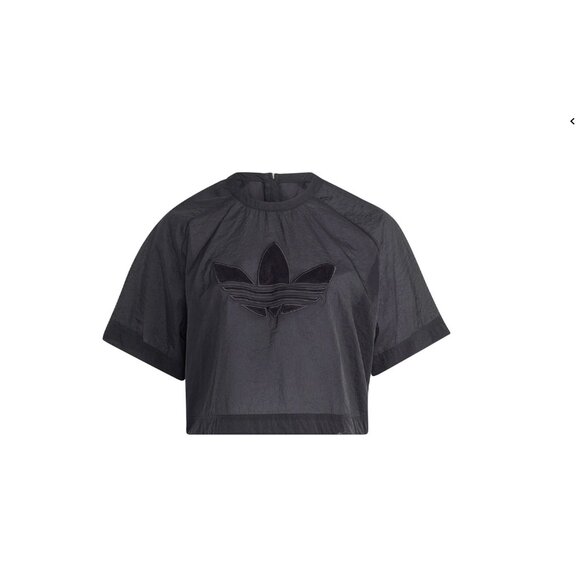 Adidas IC7229 Always Original Cropped T-Shirt Black ( 4X ) - Picture 7 of 8